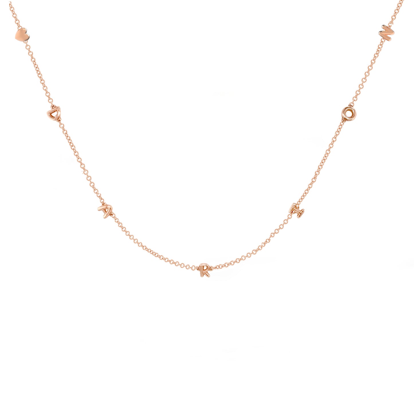 Mini 3D bubble Name Necklace