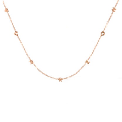 Mini 3D bubble Name Necklace