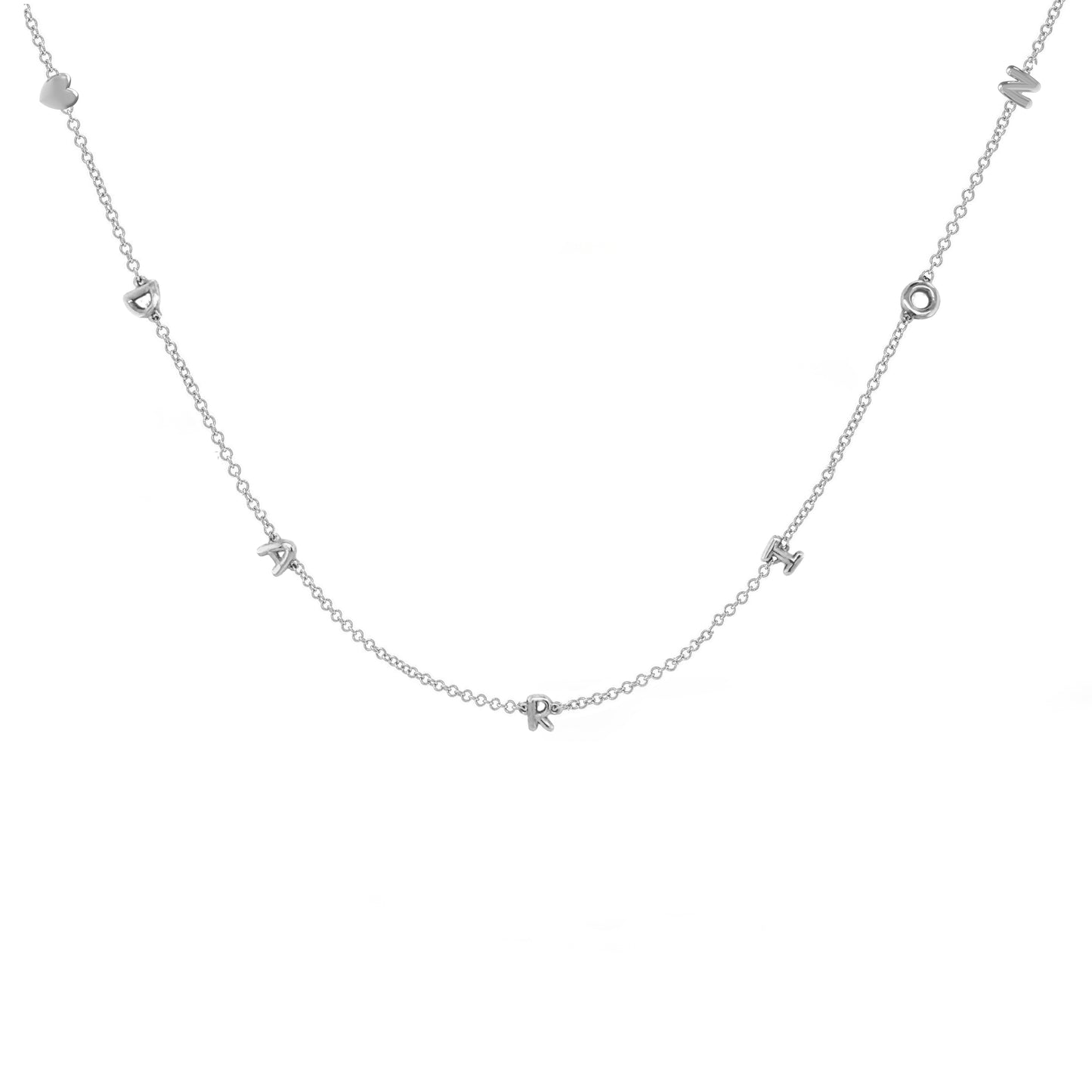 Mini 3D bubble Name Necklace