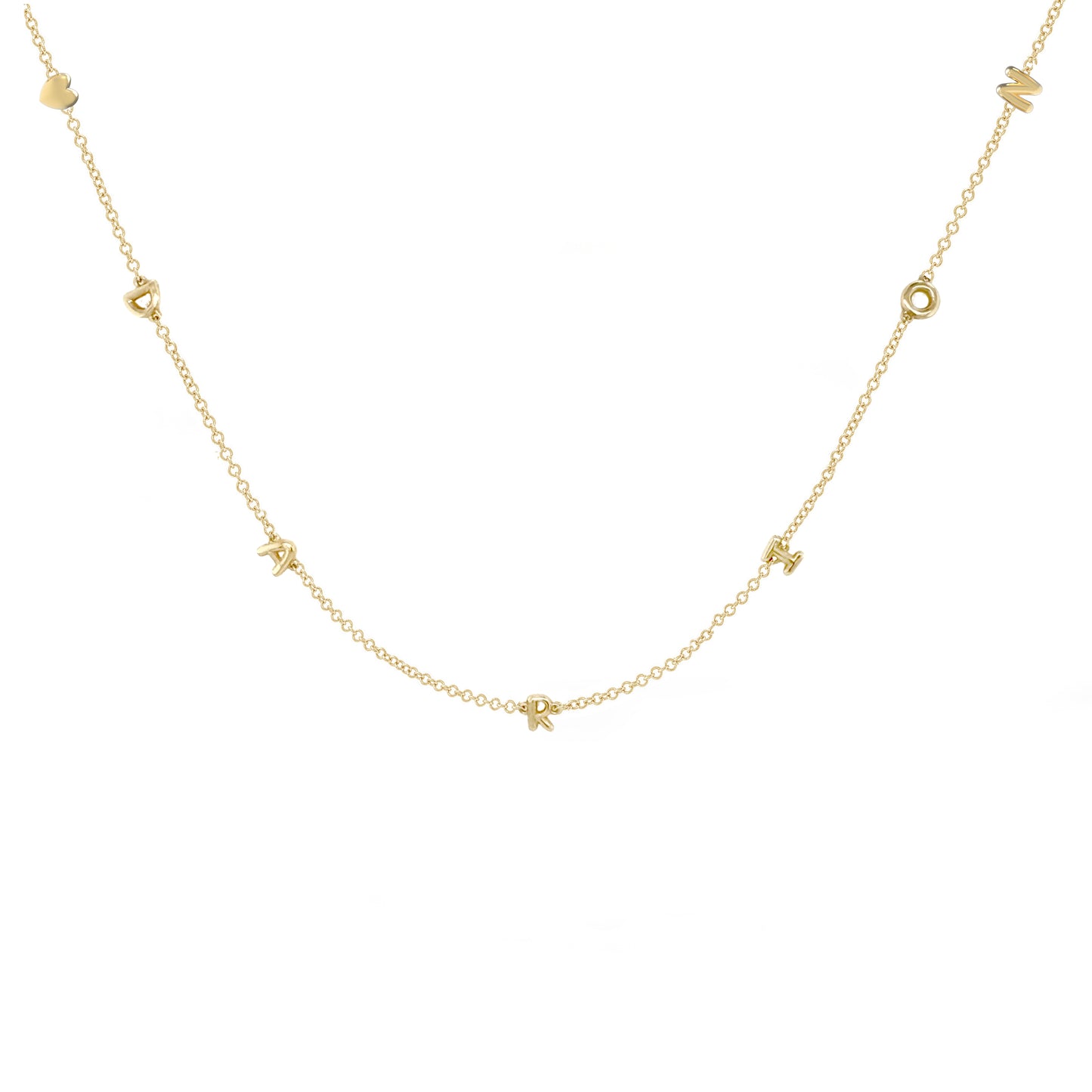 Mini 3D bubble Name Necklace