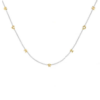 Mini 3D bubble Name Necklace