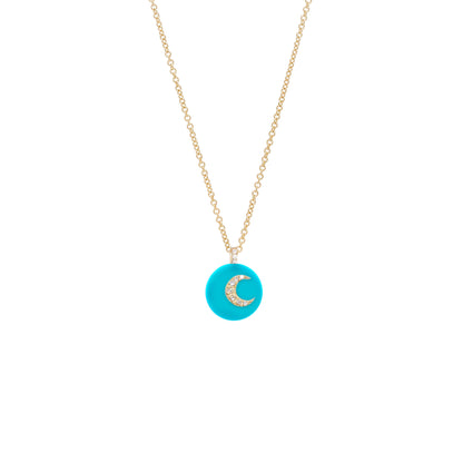 Co-exist -Moon Necklace on Stone