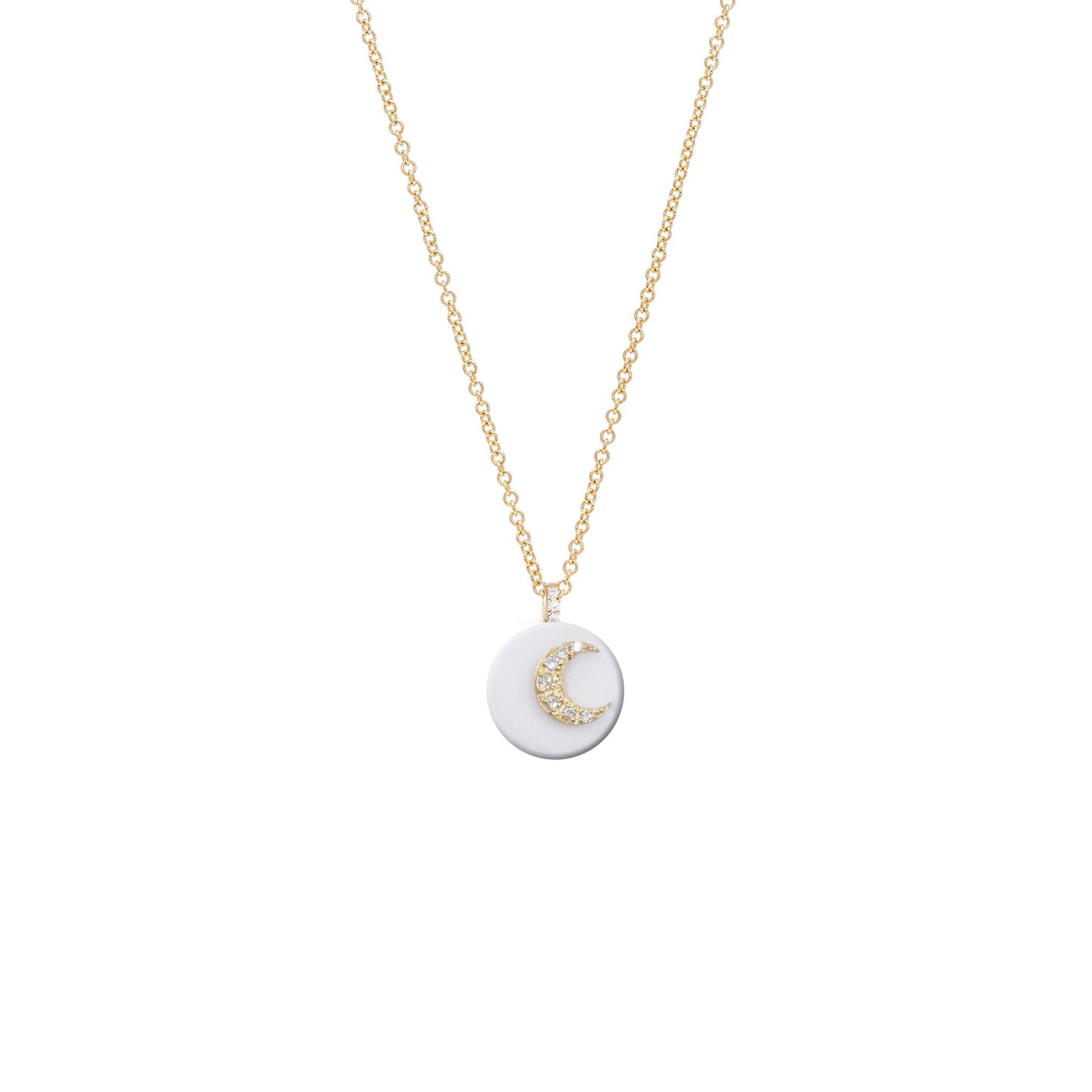 Co-exist -Moon Necklace on Stone