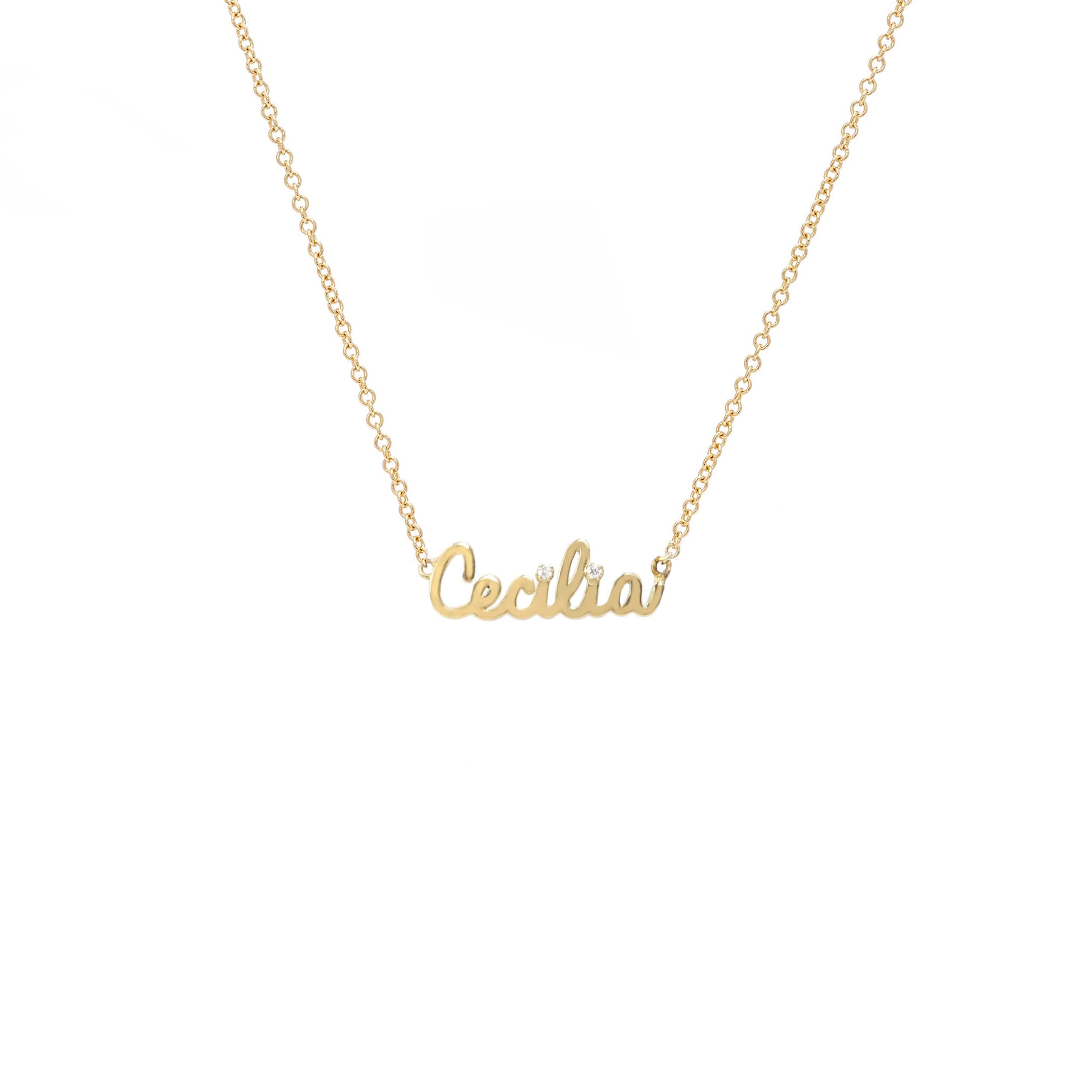 Tiny Treasure Name Necklace