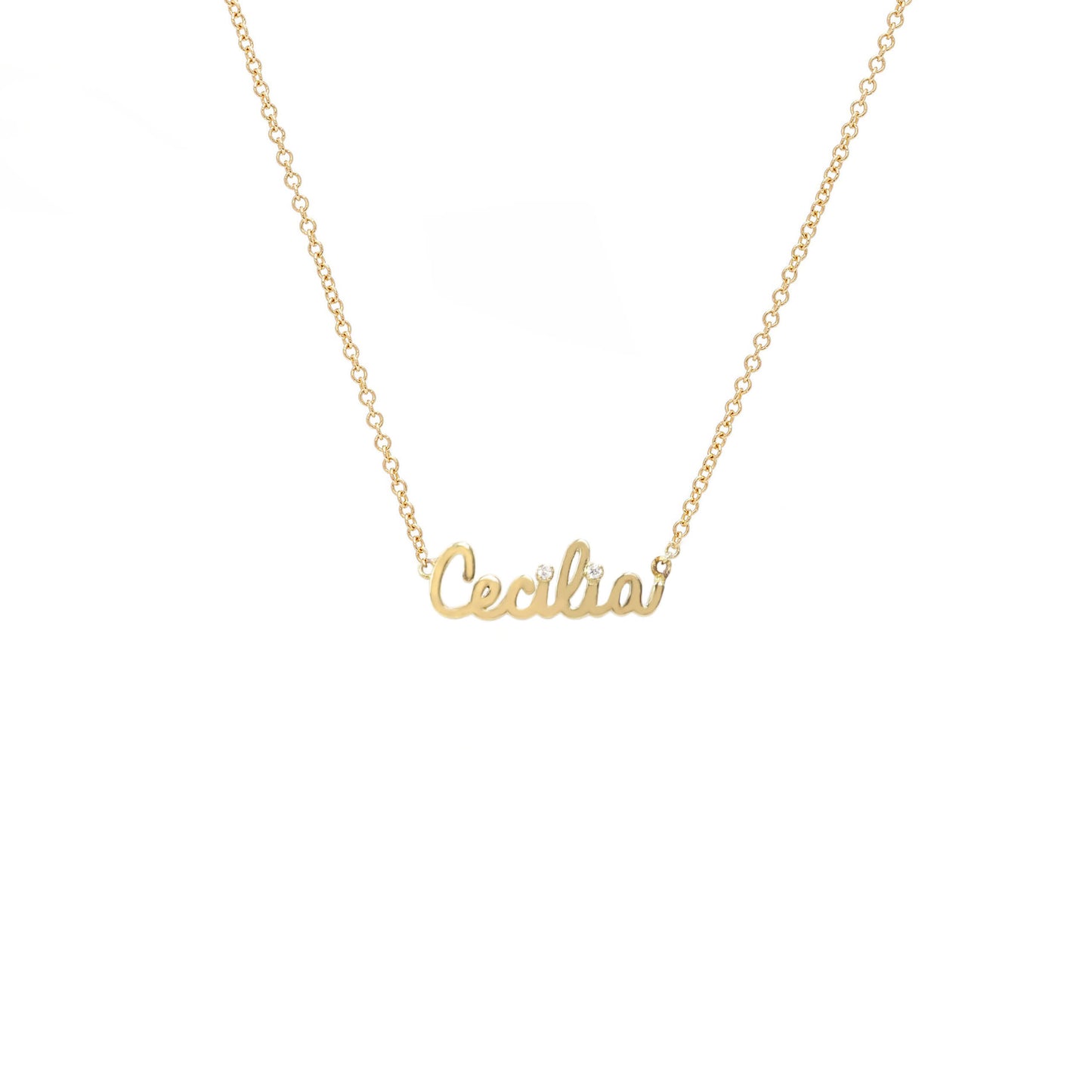 Tiny Treasure Name Necklace