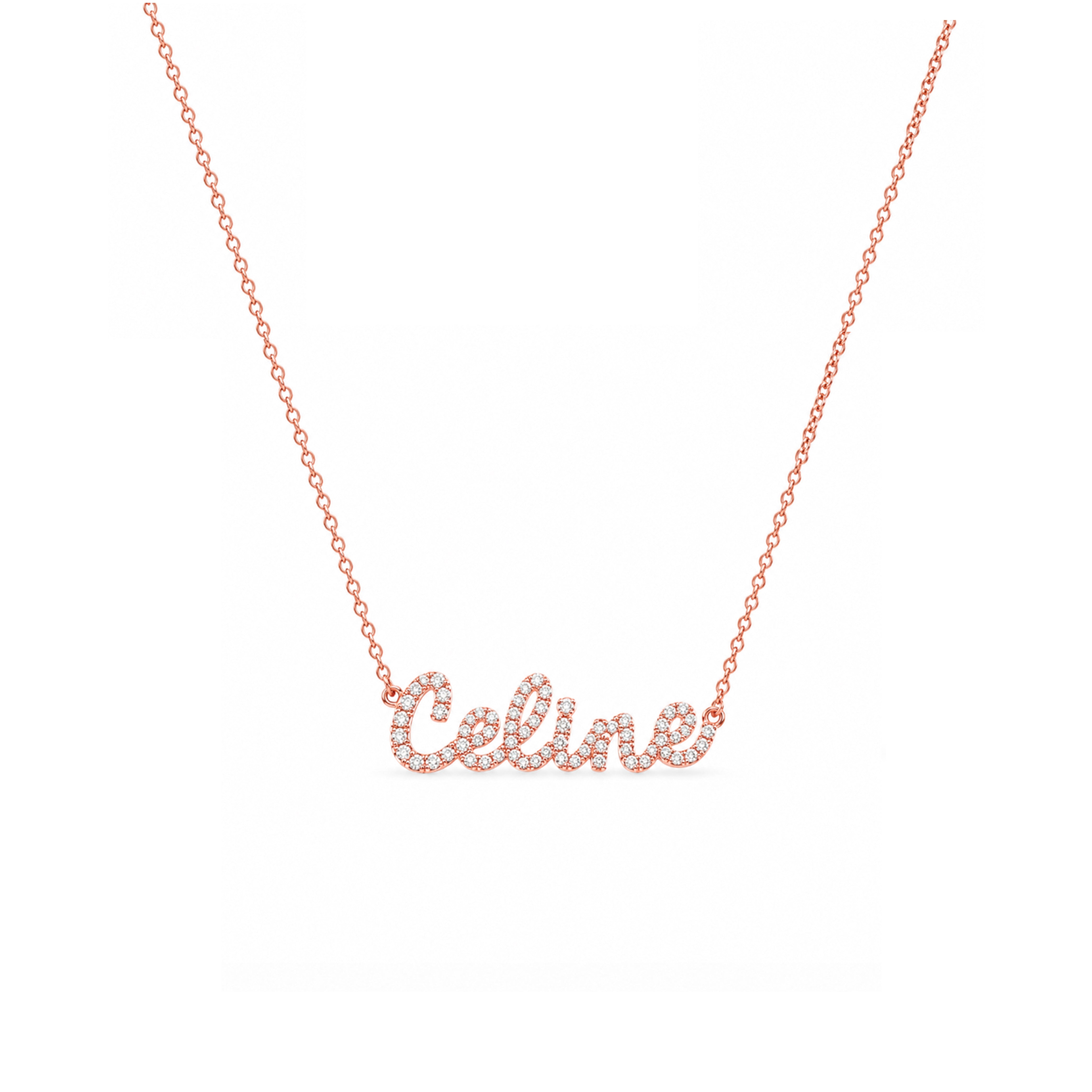 Tiny Treasures Diamond Name Necklace