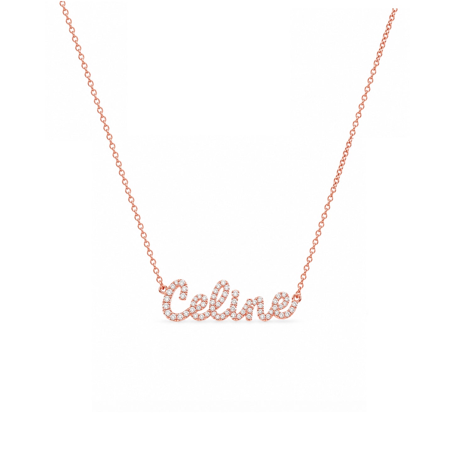 Tiny Treasures Diamond Name Necklace