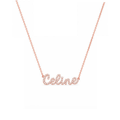 Tiny Treasures Diamond Name Necklace