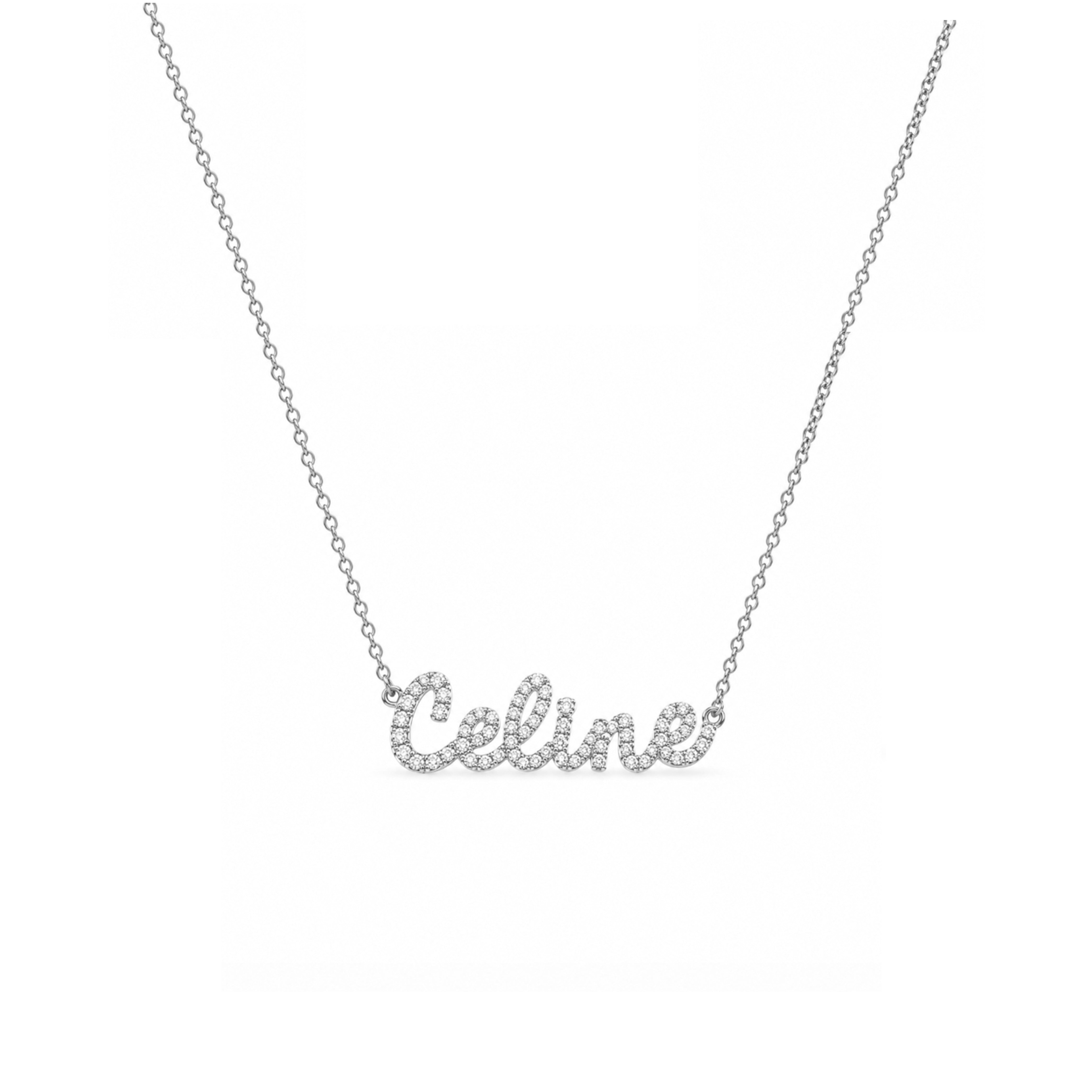 Tiny Treasures Diamond Name Necklace
