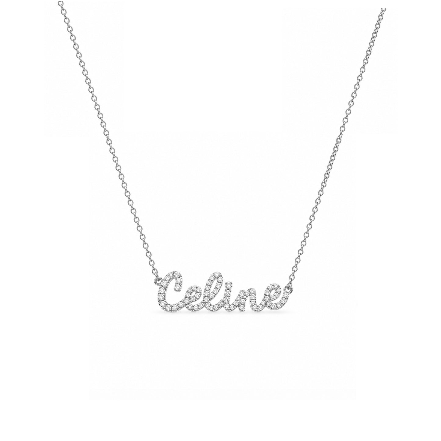 Tiny Treasures Diamond Name Necklace
