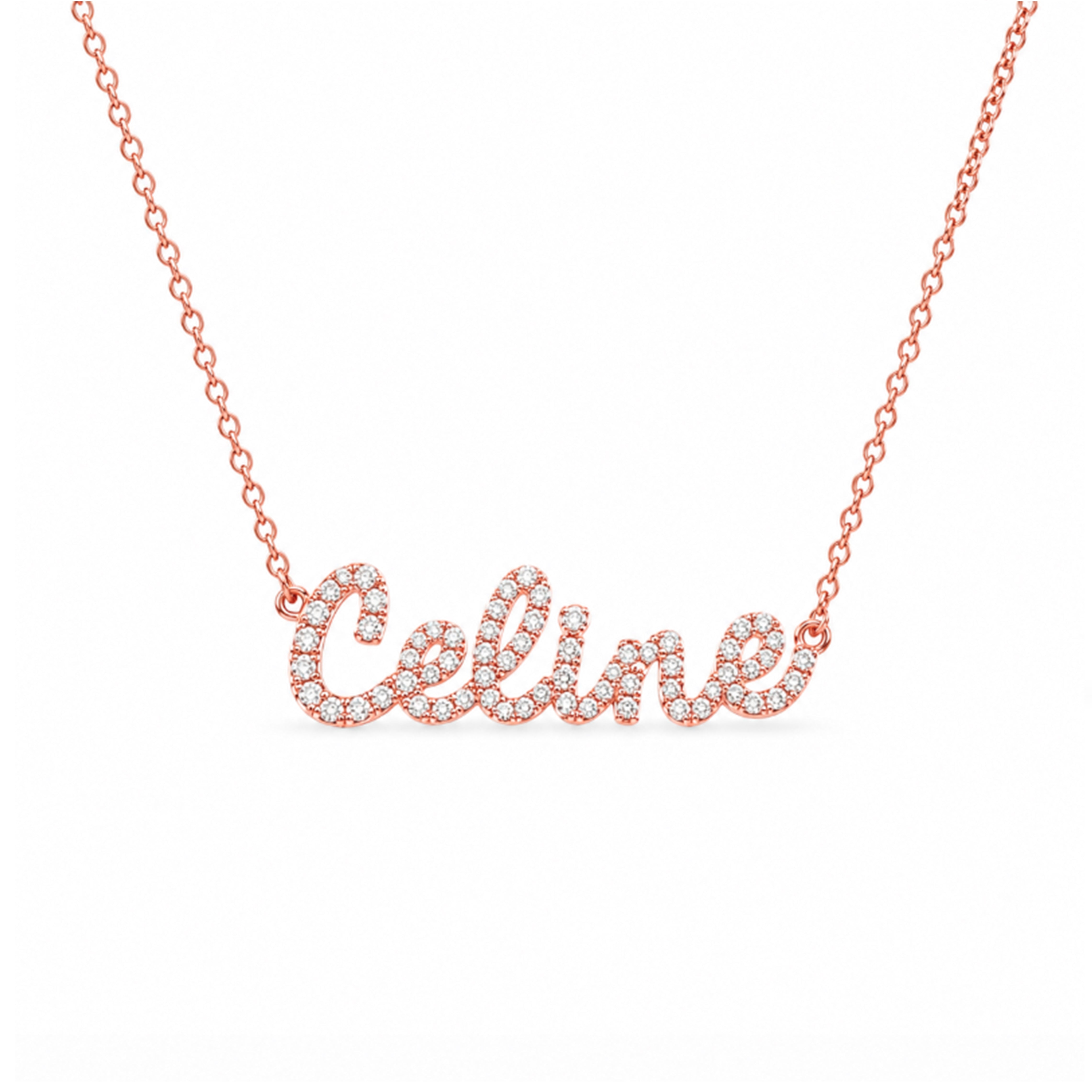 Tiny Treasures Diamond Name Necklace