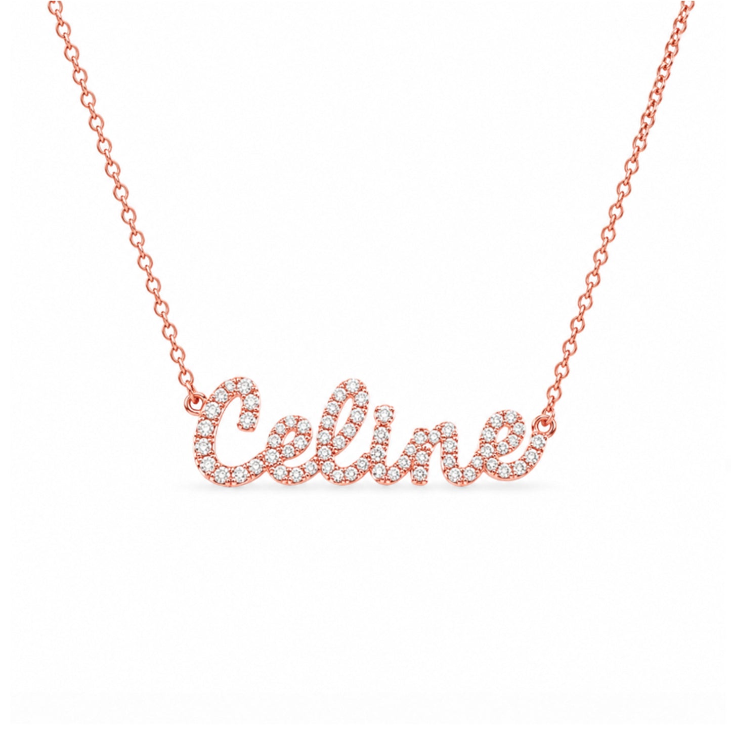 Tiny Treasures Diamond Name Necklace