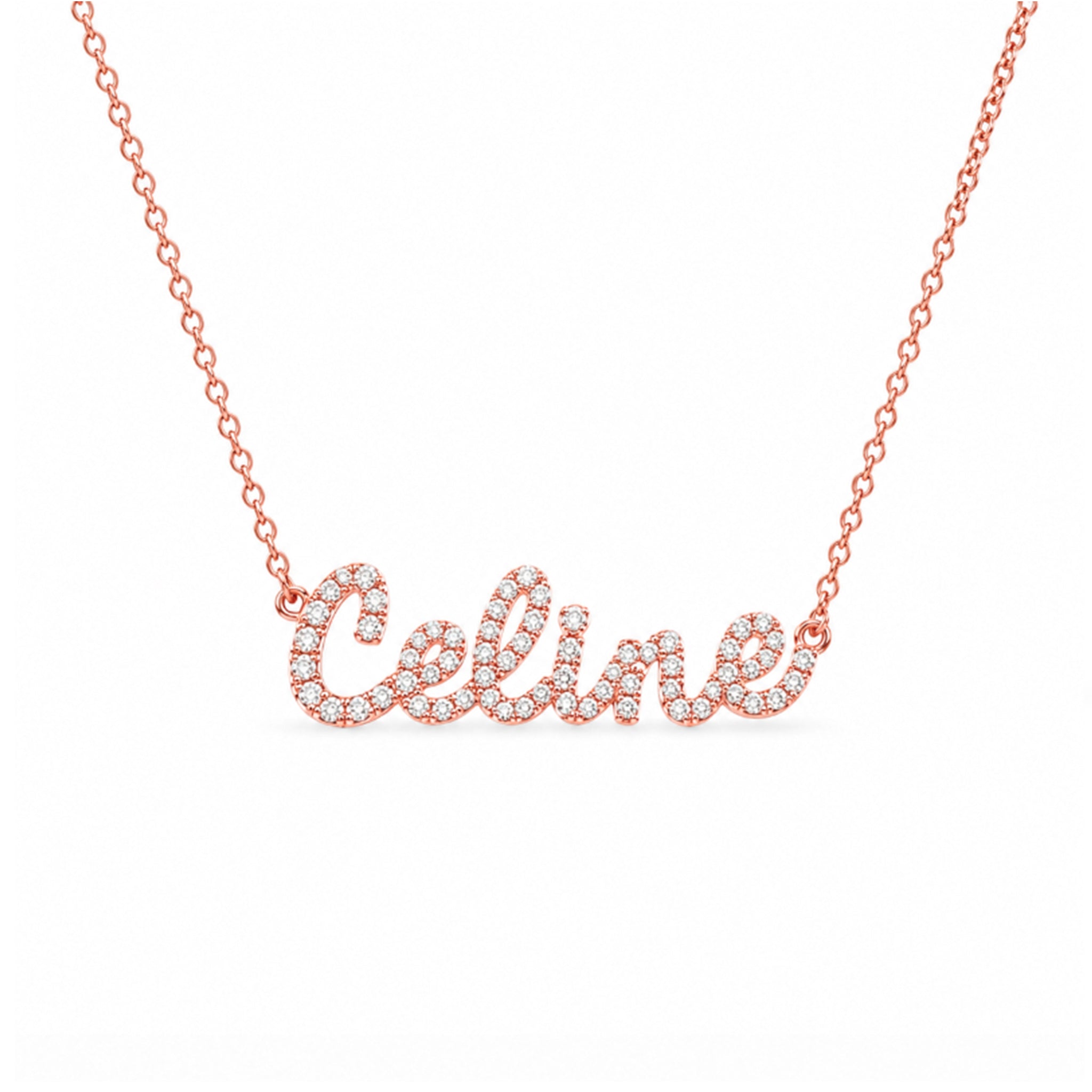 Tiny Treasures Diamond Name Necklace