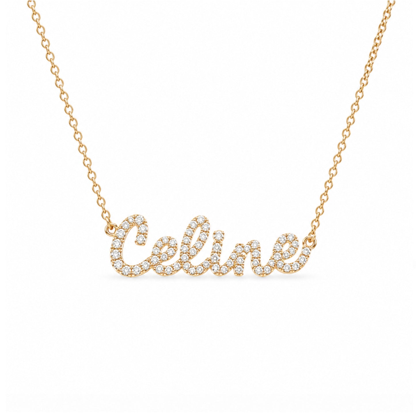 Tiny Treasures Diamond Name Necklace
