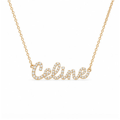 Tiny Treasures Diamond Name Necklace