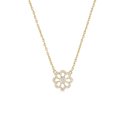 Ready to Ship - Fleur du Ciel diamond necklace