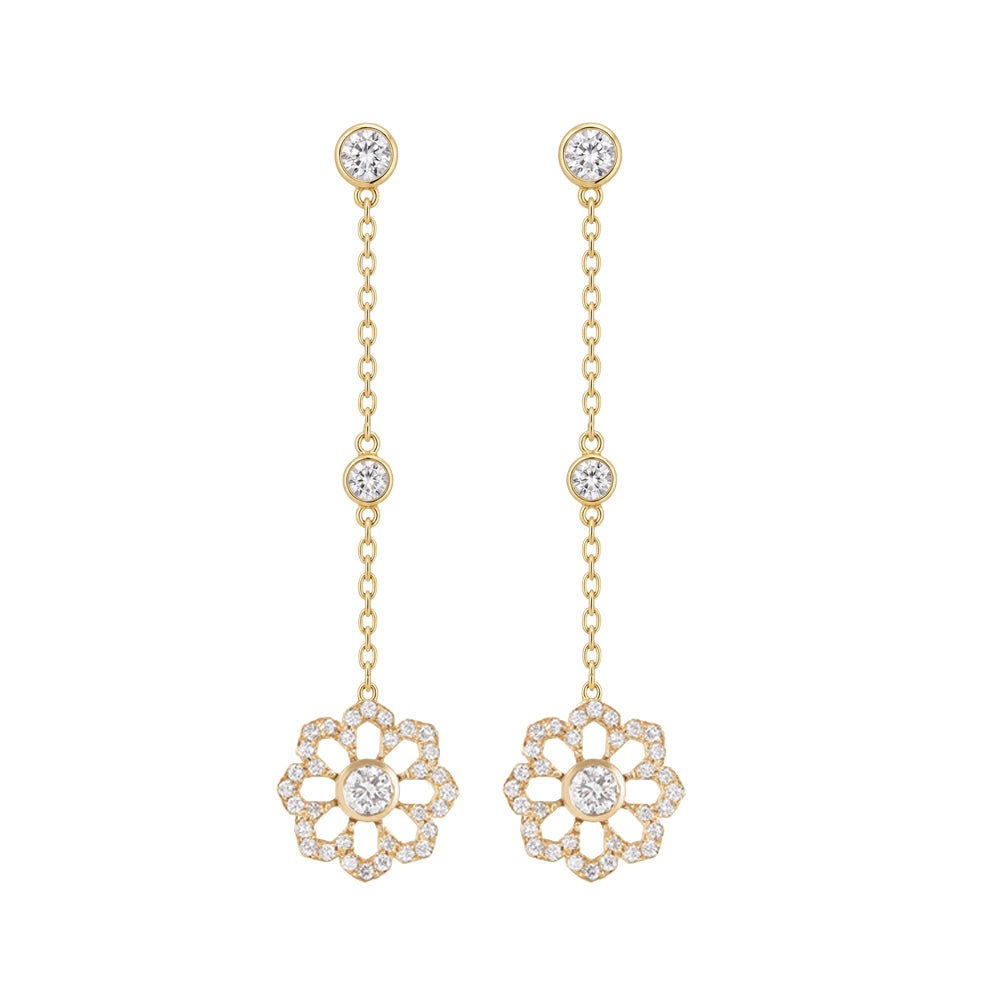 Noush Flower drop earrings
