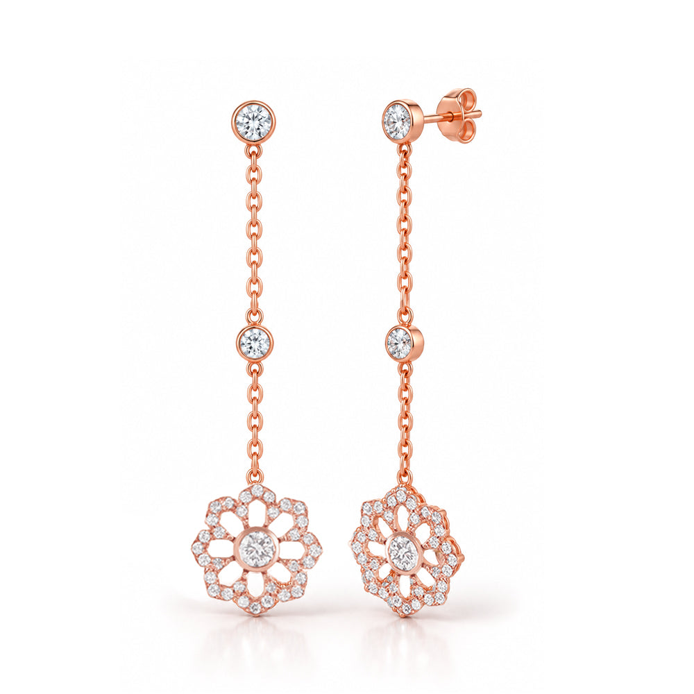 Noush Flower drop earrings