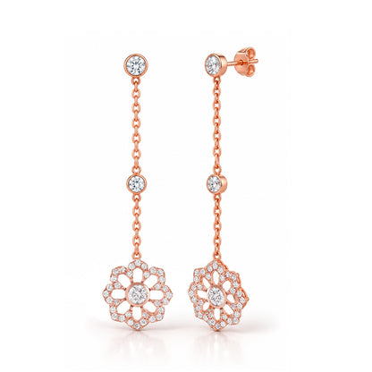 Noush Flower drop earrings