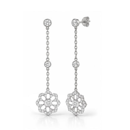 Noush Flower drop earrings