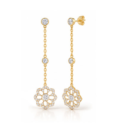 Noush Flower drop earrings