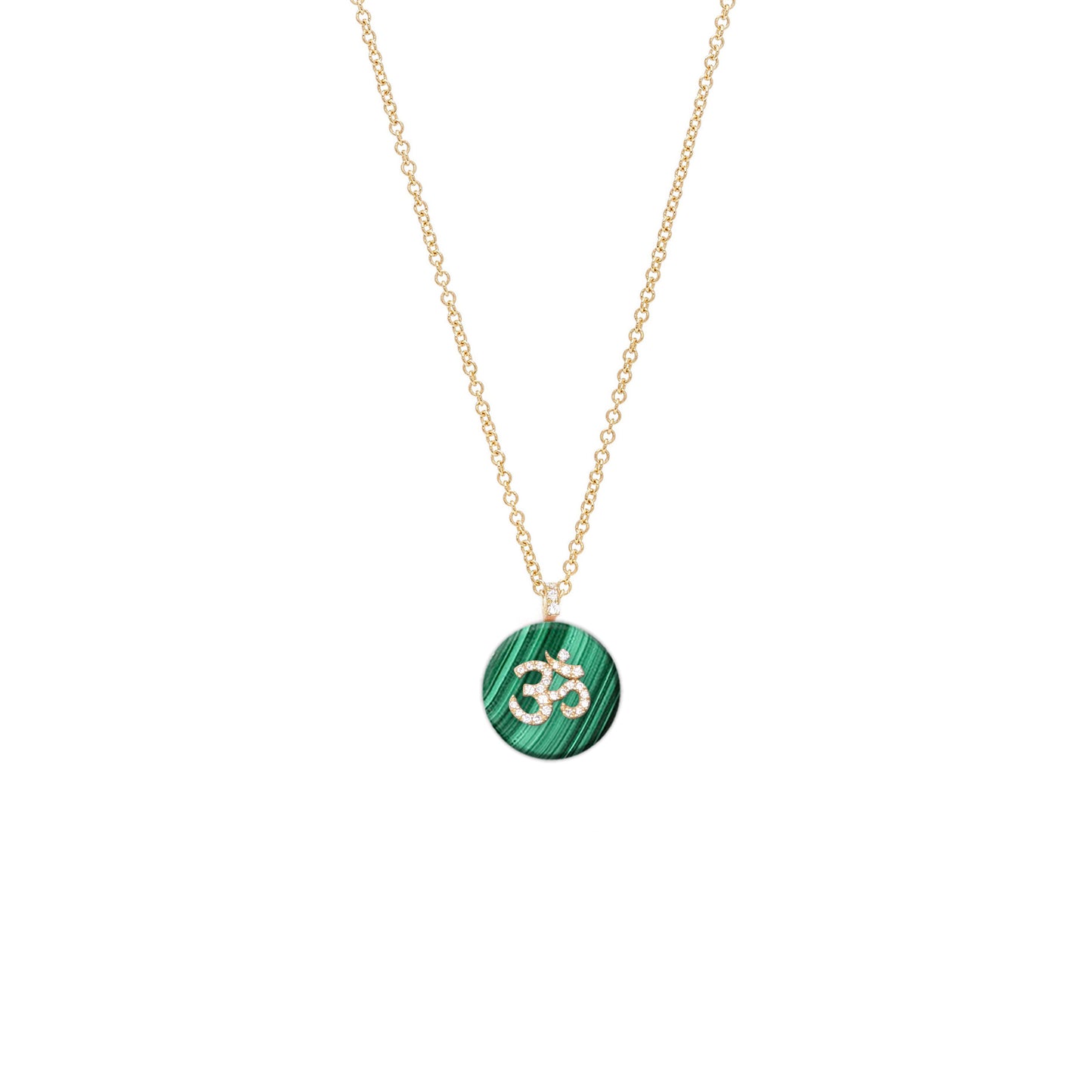 Co-exist - Om Necklace on Gemstone