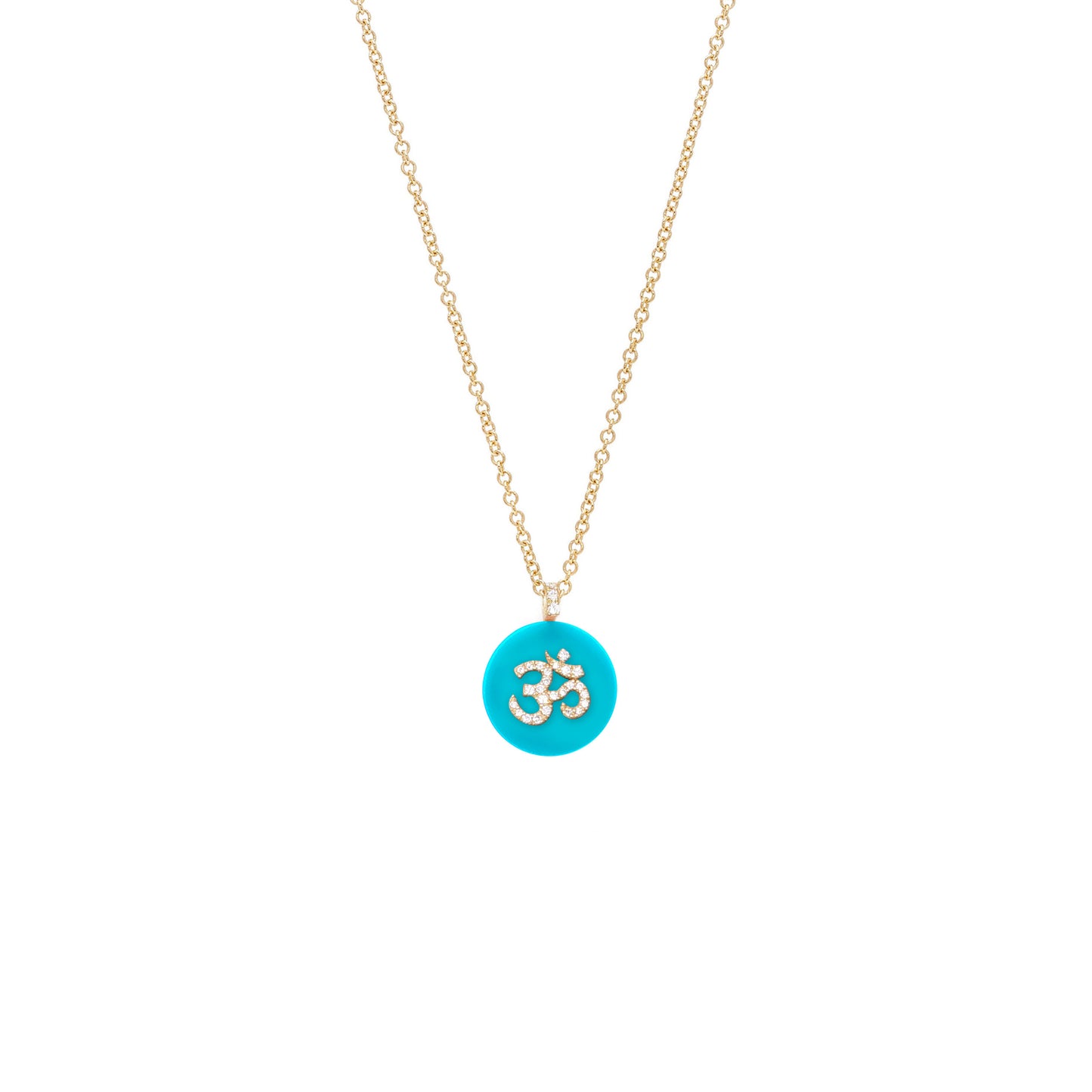 Co-exist - Om Necklace on Gemstone