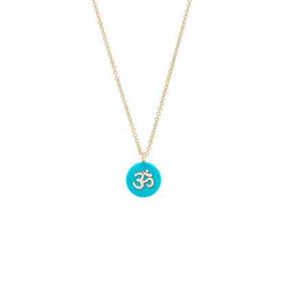 Co-exist - Om Necklace on Gemstone