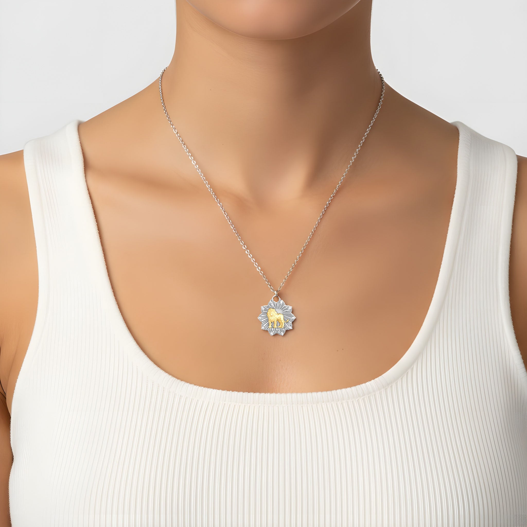 Small strength medallion Silver and Gold