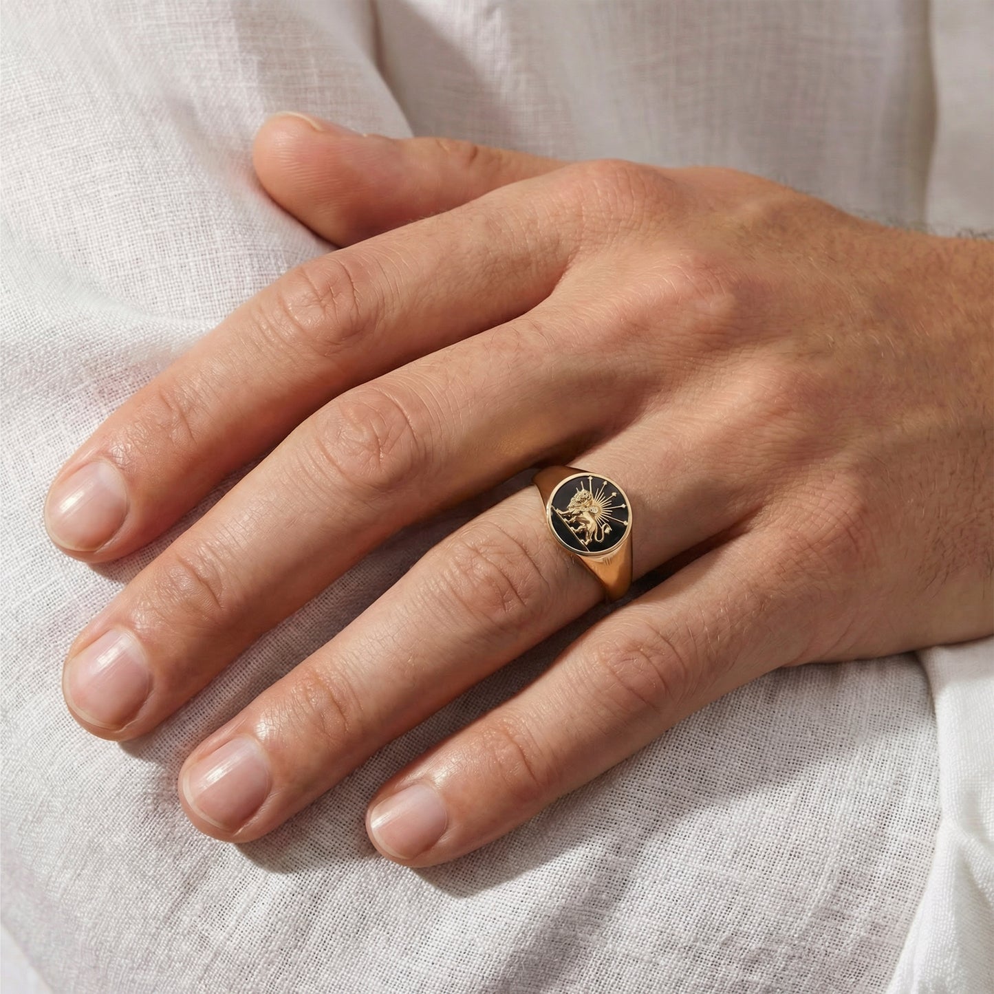 Unisex Shir-O-Khorshid signet ring