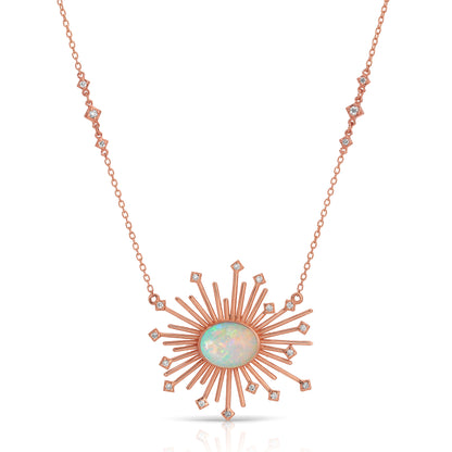 Glow necklace- Oval