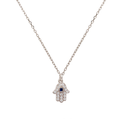 Hamsa pave Necklace