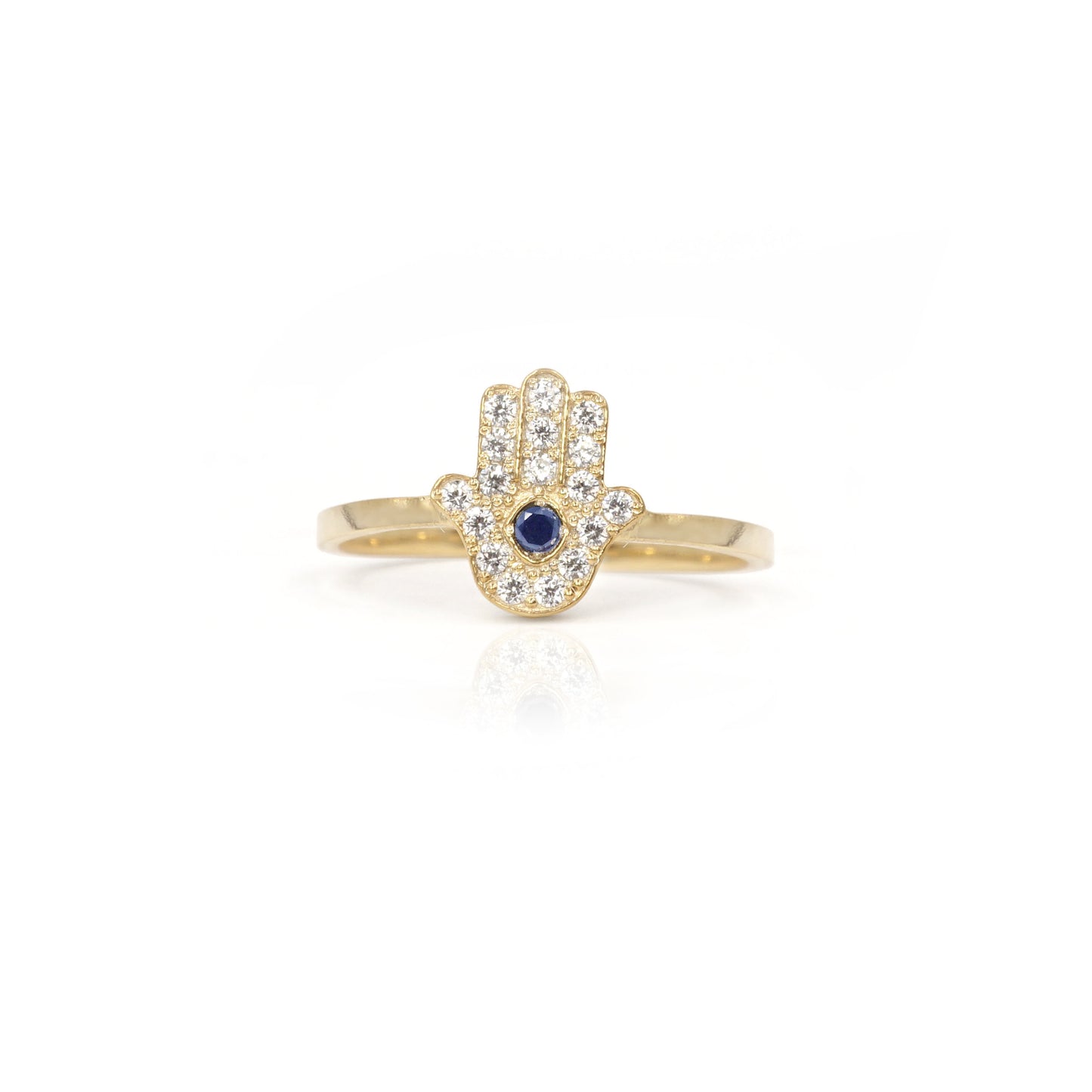 Hamsa Pave ring