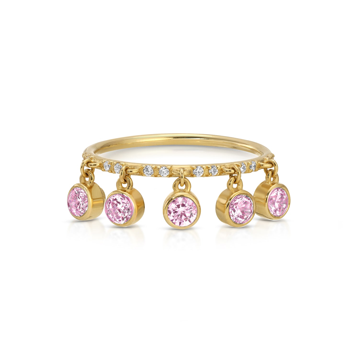 Peekaboo Diamond drop ring