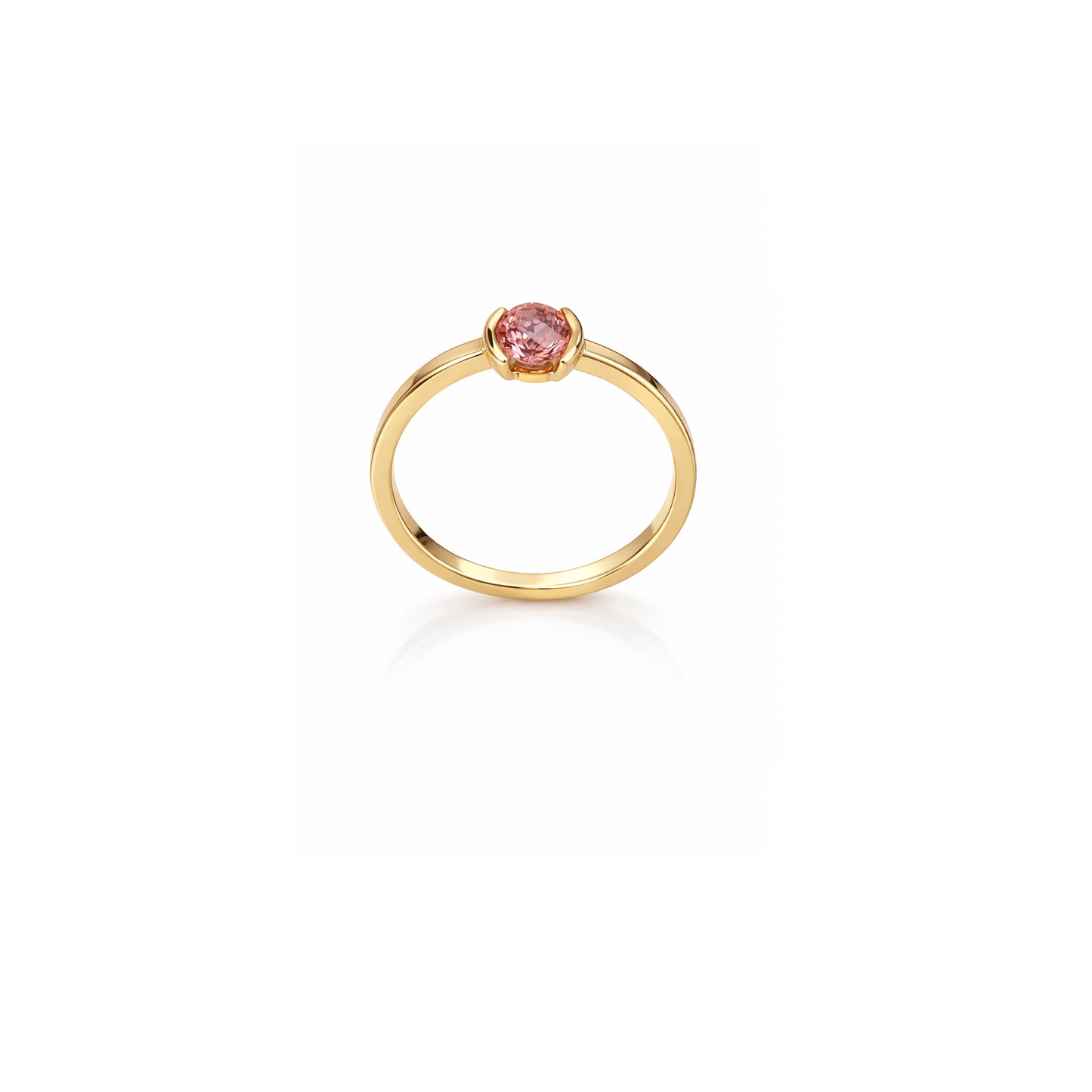 Ready to Ship - Pink Sapphire solitaire ring