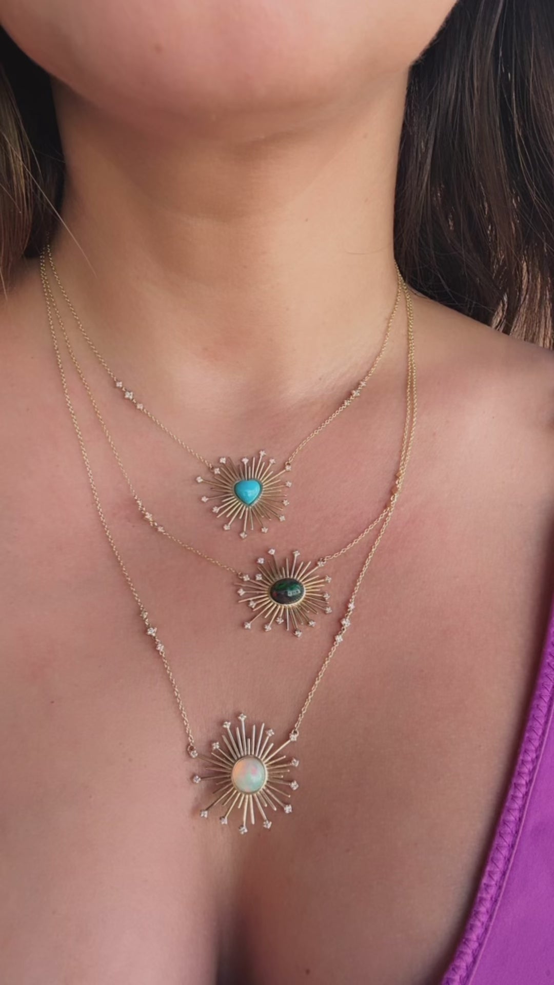 Sample Sale Glow necklace- Oval