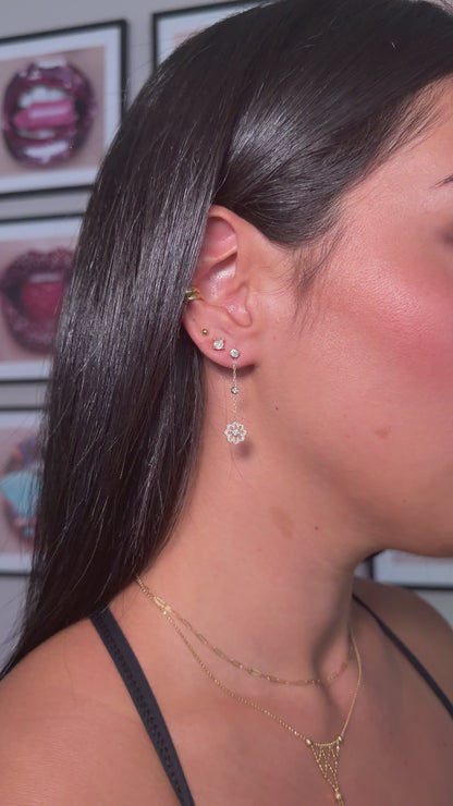 Noush Flower drop earrings