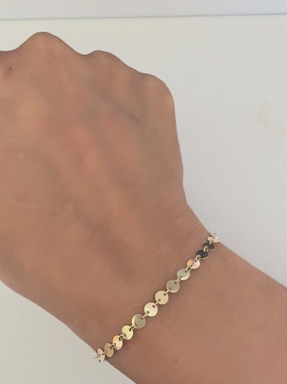 Round Disk Bracelet