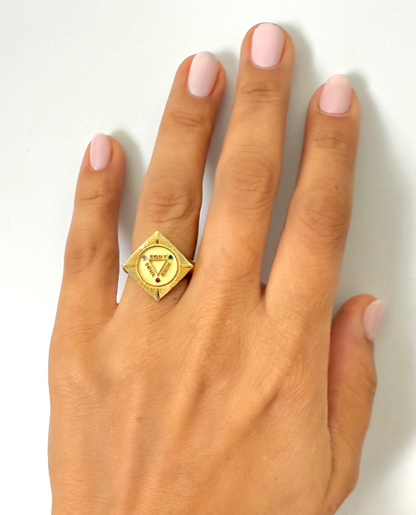Vitalis signet Ring