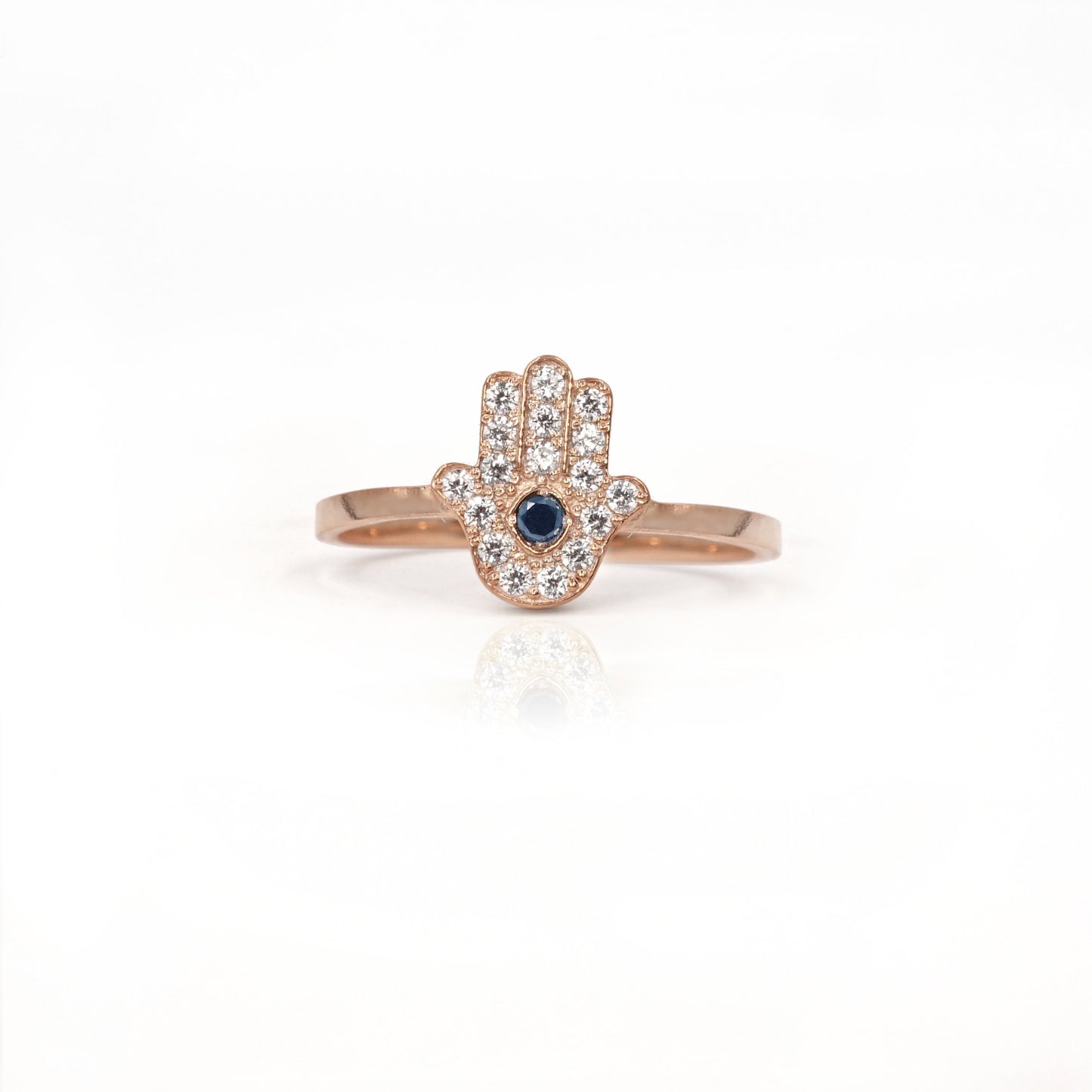 Hamsa Pave ring