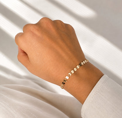 Round Disk Bracelet