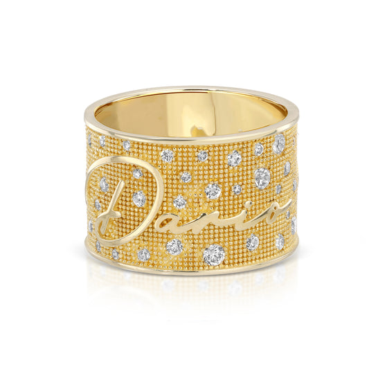 Sprinkle Diamond Name Cigar band