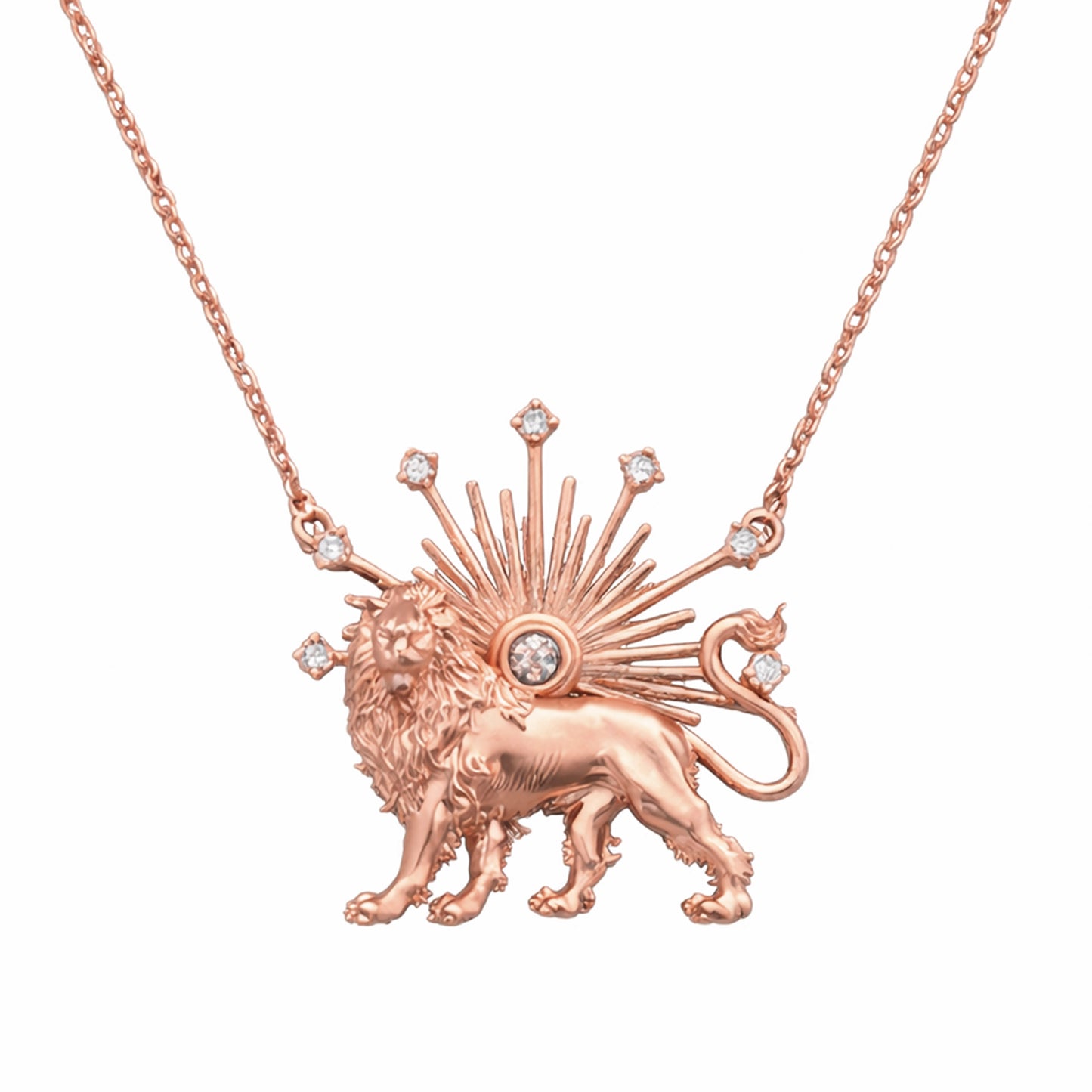 Shiro Khorshid- Lion and Sun Necklace . Noush Exclusive