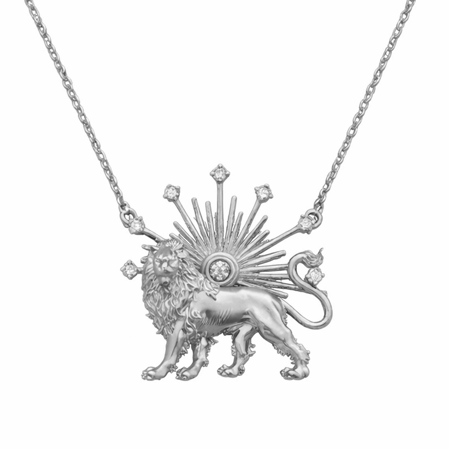 Shiro Khorshid- Lion and Sun Necklace . Noush Exclusive