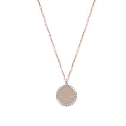 Treasure Disk Name Plate Necklace