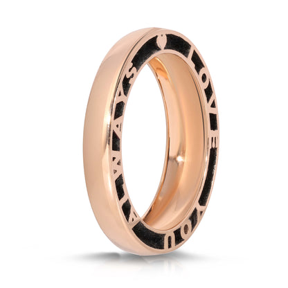 Personalized Hide and Seek Gold Thin Band