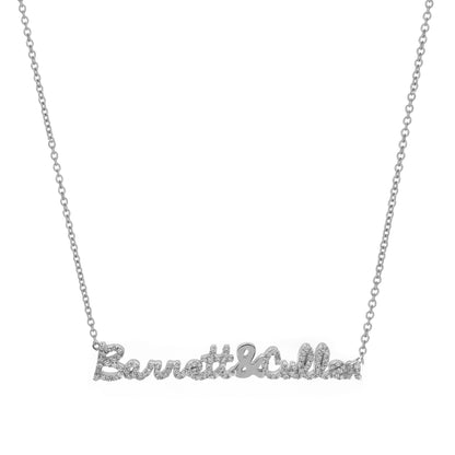 Tiny Treasure Diamond Double Name Necklace