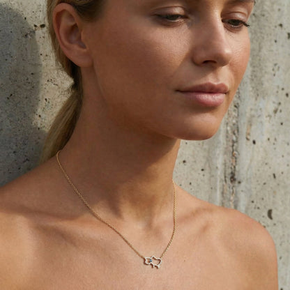 Custom Map Necklace