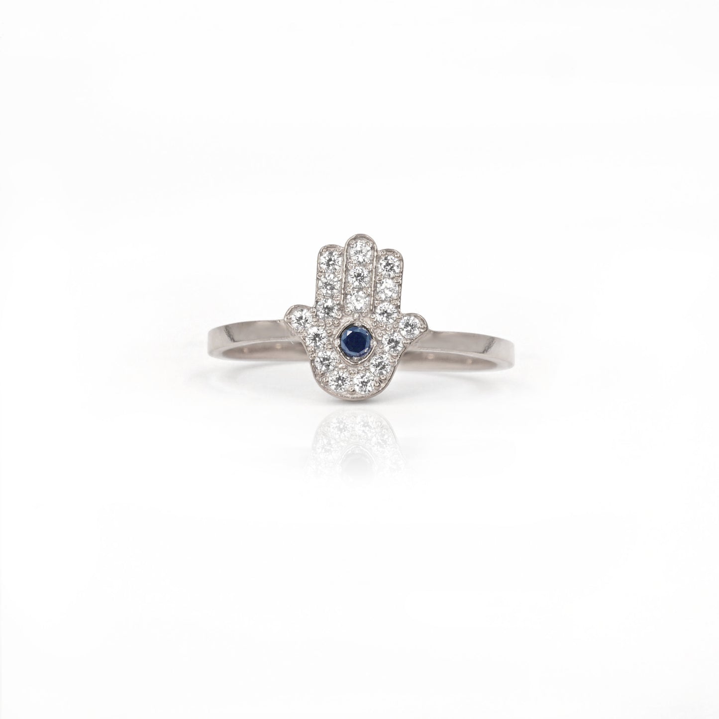 Hamsa Pave ring