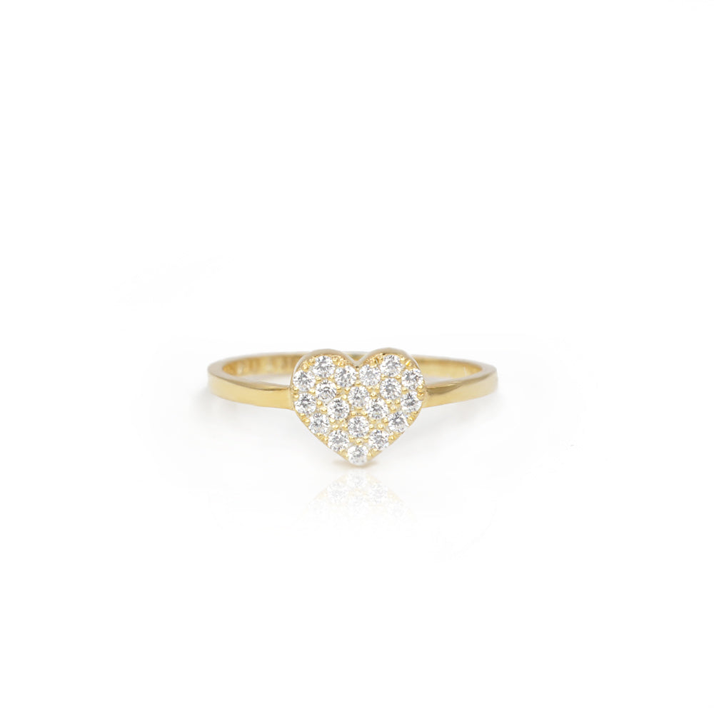 Heart of gold ring